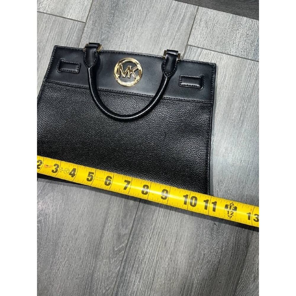 Michael Kors REAGAN Black Pebble Leather Handbag Medium A000744 - Picture 12 of 12
